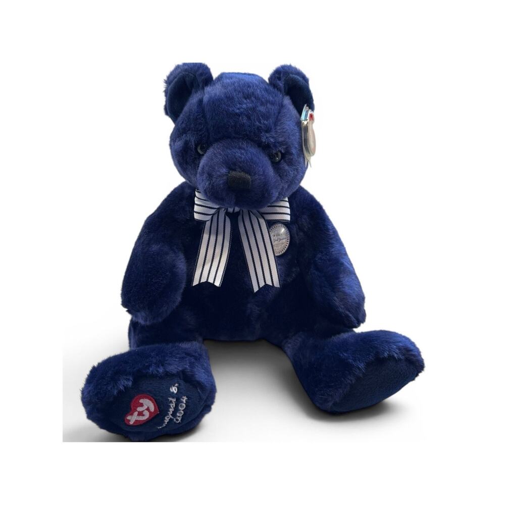 Ty Beanie Buddies NY Yankees Bear 2004 Plush Stadium Giveaway August 8 w/ Tag